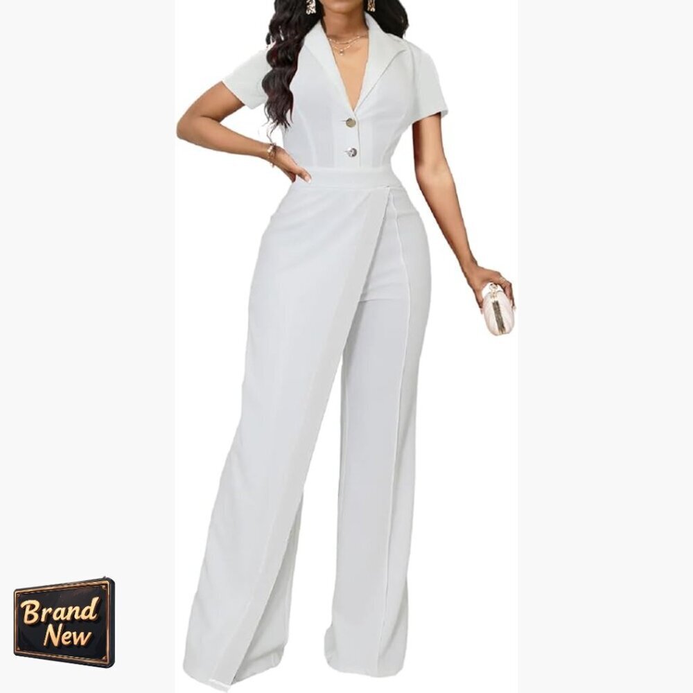 Sparkly Jumpsuit Long Sleeve Mock Neck Shiny Straight Pants Romper